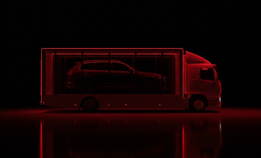 Enclosed car transporter - insured transport all the way